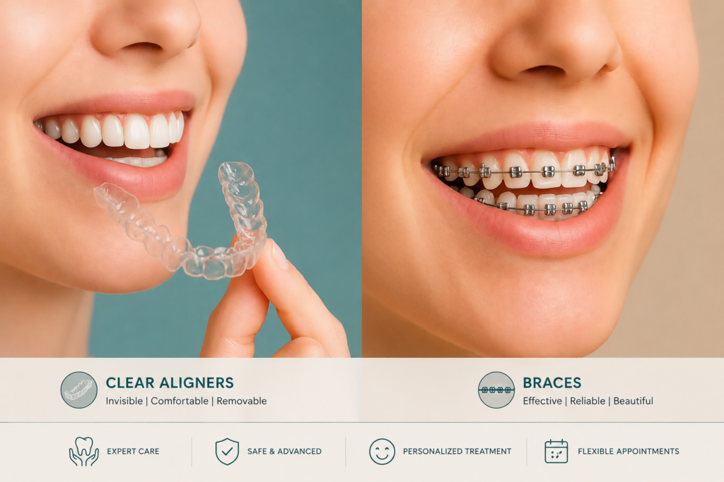 Orthodontic Treatment : Everything You Need to Know About Braces and Clear Aligners